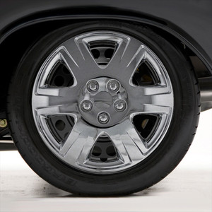 Set of Four 15" Chrome ABS Wheel Covers for 2005-2008 Toyota Corolla (Push-on)