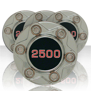 Set of 4 Chrome ABS Center Caps for 1988-1998 Chevy C/K 4x4