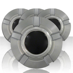 Set of 4 Brushed Aluminum ABS Center Caps for 2007-2013 Chevy Silverado 1500