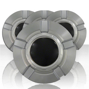 Set of 4 Brushed Aluminum ABS Center Caps for 2007-2015 Chevy Suburban