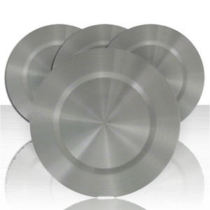 Set of 4 Brushed Aluminum ABS Center Caps for 2004-2009 Chevy Trailblazer
