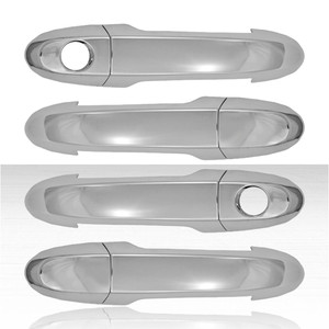 4dr Door Handle Cover Set for 2007-12 Hyundai Santa Fe Base, SE, GLS - Chrome