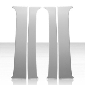 Pillar Post Cover Set for 1999-2006 GMC Sierra Crew Cab Stainless Steel
