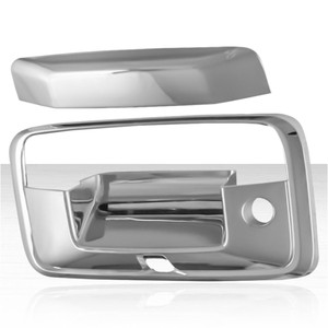 Tailgate Handle Cover w/Camera Cutout for 2014-2018 Chevy Silverado - Chrome