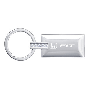 Honda Fit on Jeweled Rectangular Keychain - Officially Licensed