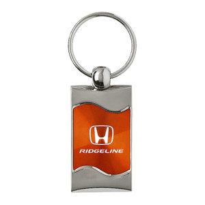 Honda Ridgeline on Orange Rectangular Wave Keychain - Officially Licensed