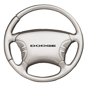 Dodge on Chrome Steering Wheel Keychain - Officially Licensed