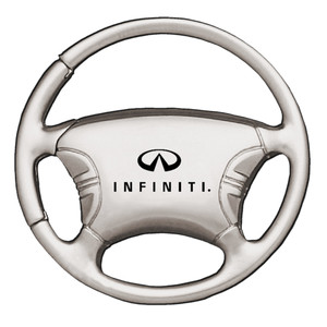 Infiniti on Chrome Steering Wheel Keychain - Officially Licensed