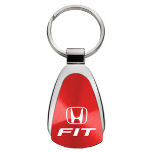 Honda Fit on Red Teardrop Keychain - Officially Licensed