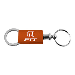 Honda Fit on Orange Anodized Aluminum Valet Keychain - Officially Licensed