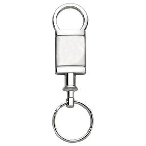 Blank Satin-Chrome Valet Keychain