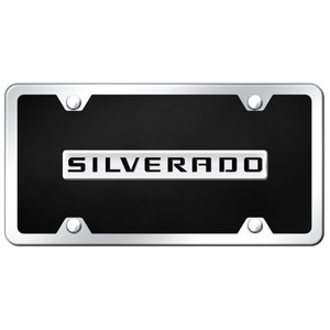 Au-TOMOTIVE GOLD | License Plate Covers and Frames | Chevrolet Silverado 1500 | AUGD1478