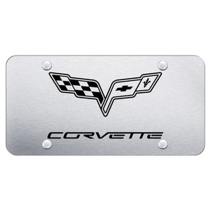 Au-TOMOTIVE GOLD | License Plate Covers and Frames | Chevrolet Corvette | AUGD1918