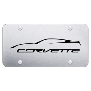 Au-TOMOTIVE GOLD | License Plate Covers and Frames | Chevrolet Corvette | AUGD1919
