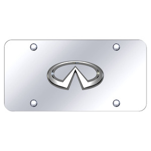 Chrome Infiniti on Chrome License Plate - Officially Licensed