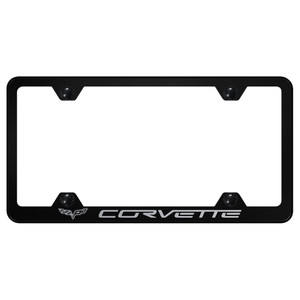 Au-TOMOTIVE GOLD | License Plate Covers and Frames | Chevrolet Corvette | AUGD2455