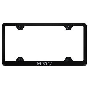Infiniti M35X on Black Wide Body License Plate Frame - Officially Licensed
