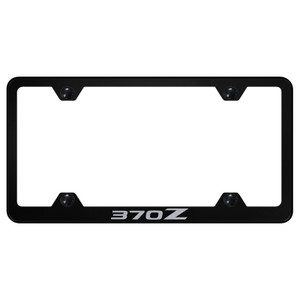 Nissan 370Z on Black Wide Body License Plate Frame - Officially Licensed