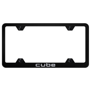 Nissan Cube on Black Wide Body License Plate Frame - Officially Licensed