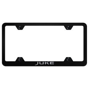Nissan Juke on Black Wide Body License Plate Frame - Officially Licensed