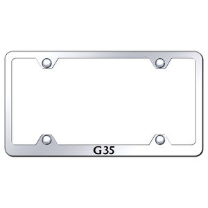 Infiniti G35 on Stainless Steel Wide Body License Plate Frame
