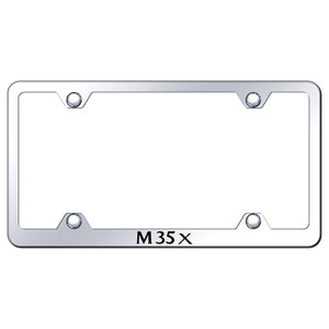 Infiniti M35X on Stainless Steel Wide Body License Plate Frame