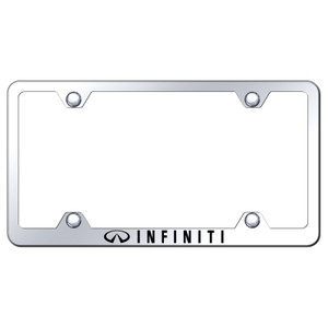 Infiniti on Stainless Steel Wide Body License Plate Frame - Officially Licensed