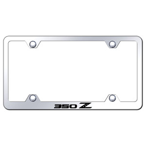 Nissan 350Z on Stainless Steel Wide Body License Plate Frame