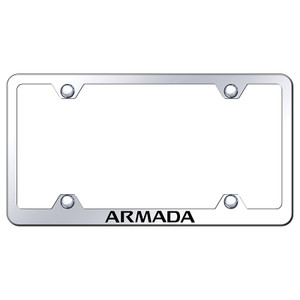 Nissan Armada on Stainless Steel Wide Body License Plate Frame