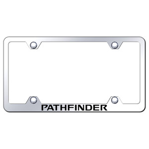Nissan Pathfinder on Stainless Steel Wide Body License Plate Frame
