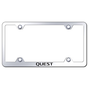 Nissan Quest on Stainless Steel Wide Body License Plate Frame