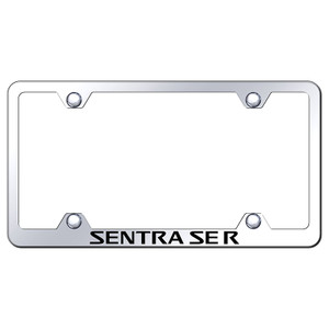 Nissan Sentra SE-R on Stainless Steel Wide Body License Plate Frame
