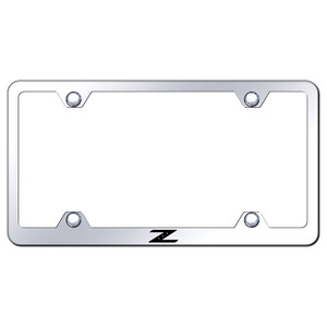 Nissan Z on Stainless Steel Wide Body License Plate Frame - Officially Licensed