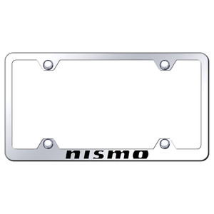 Nissan NISMO on Stainless Steel Wide Body License Plate Frame