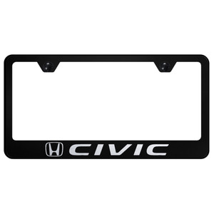 Au-TOMOTIVE GOLD | License Plate Covers and Frames | Honda Civic | AUGD2789