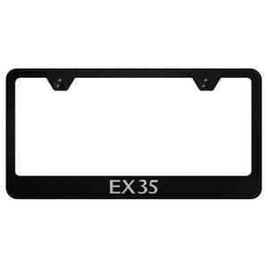 Infiniti EX35 Laser Etched on Black License Plate Frame - Officially Licensed