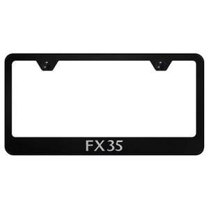 Infiniti FX35 Laser Etched on Black License Plate Frame - Officially Licensed
