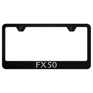 Infiniti FX50 Laser Etched on Black License Plate Frame - Officially Licensed