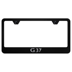 Infiniti G37 Laser Etched on Black License Plate Frame - Officially Licensed