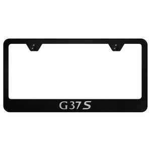 Infiniti G37S Laser Etched on Black License Plate Frame - Officially Licensed