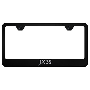 Infiniti JX35 Laser Etched on Black License Plate Frame - Officially Licensed