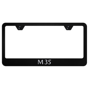 Infiniti M35 Laser Etched on Black License Plate Frame - Officially Licensed