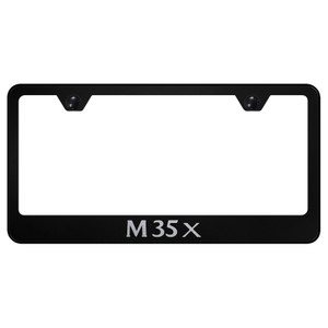 Infiniti M35X Laser Etched on Black License Plate Frame - Officially Licensed