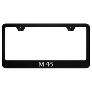 Infiniti M45 Laser Etched on Black License Plate Frame - Officially Licensed