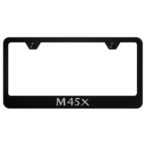 Infiniti M45X Laser Etched on Black License Plate Frame - Officially Licensed