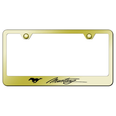 Au-TOMOTIVE GOLD | License Plate Covers and Frames | Ford Mustang | AUGD2932