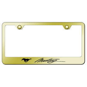 Au-TOMOTIVE GOLD | License Plate Covers and Frames | Ford Mustang | AUGD2932
