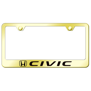 Au-TOMOTIVE GOLD | License Plate Covers and Frames | Honda Civic | AUGD2938