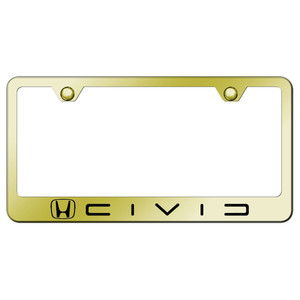 Au-TOMOTIVE GOLD | License Plate Covers and Frames | Honda Civic | AUGD2939