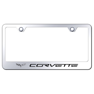 Au-TOMOTIVE GOLD | License Plate Covers and Frames | Chevrolet Corvette | AUGD3028